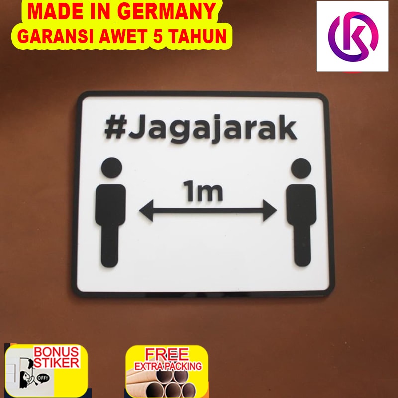 

Terlaris Sign Jaga Jarak Acrylic | 20 x 25 cm | Sign Board Akrilik
