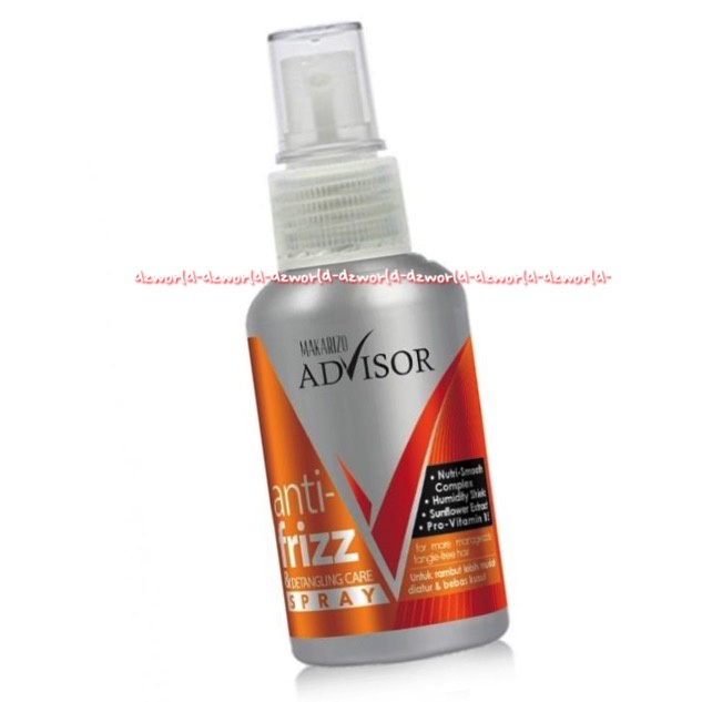 Makarizo Advisor Anti Frizz Spray 50ml Serum Rambut Perawatan Rambut Kusut Makariso