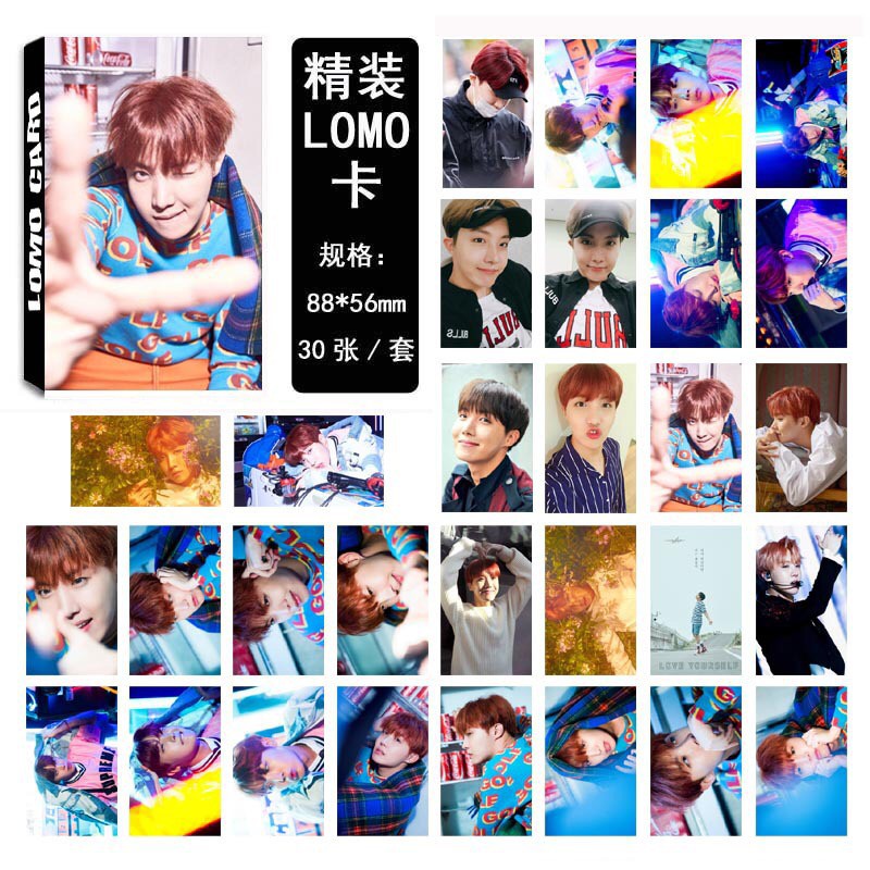 [BS] BISA COD 30pcs Lomo Card Photo Card BTS BASKET BT21 Jungkook V KPOP - KP241