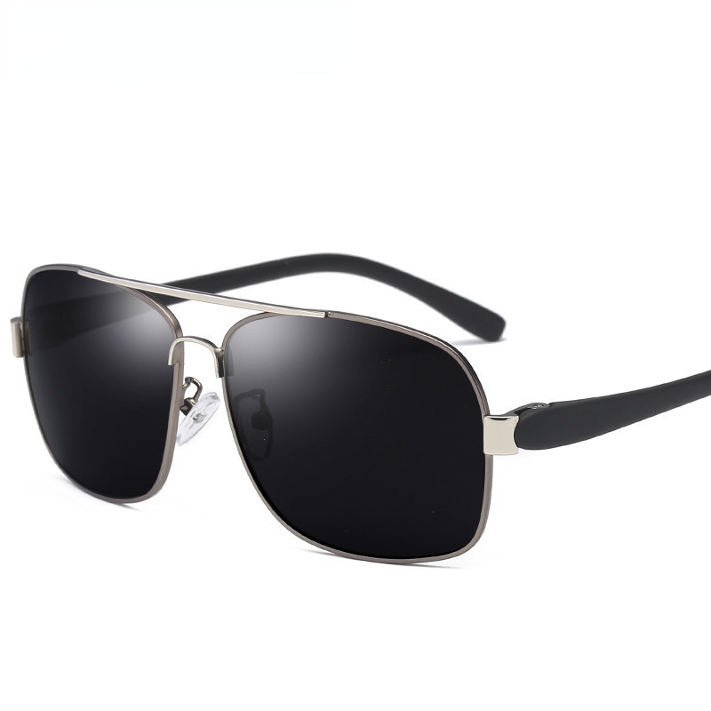 Kacamata Hitam Polarized Night Vision Dengan Frame Metal Untuk Pria Mengemudi