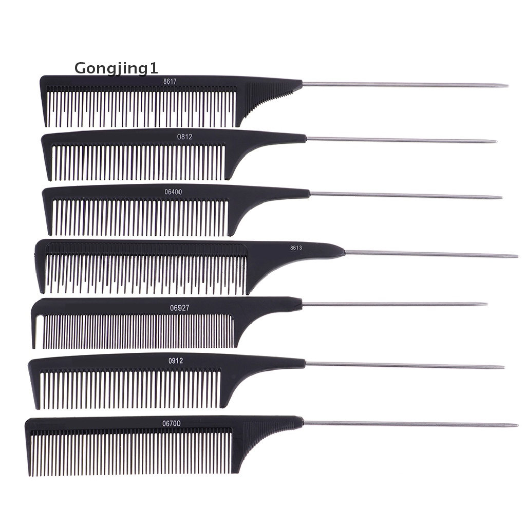 Gongjing1 Sisir Rambut Profesional Bahan Stainless Steel