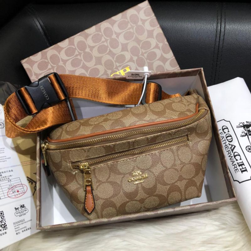 Coach bumbag tas selempang slingbag waistbag cewek wanita