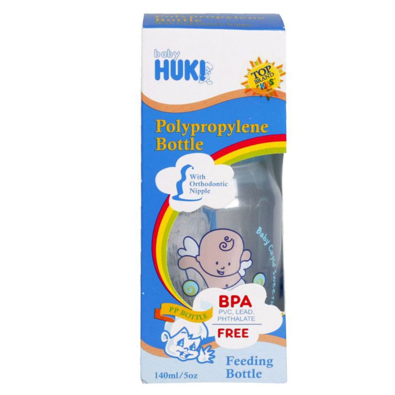 Huki PP HQ Orthodontic Nipple 140ml baby Cupid / botol susu 140 ml.