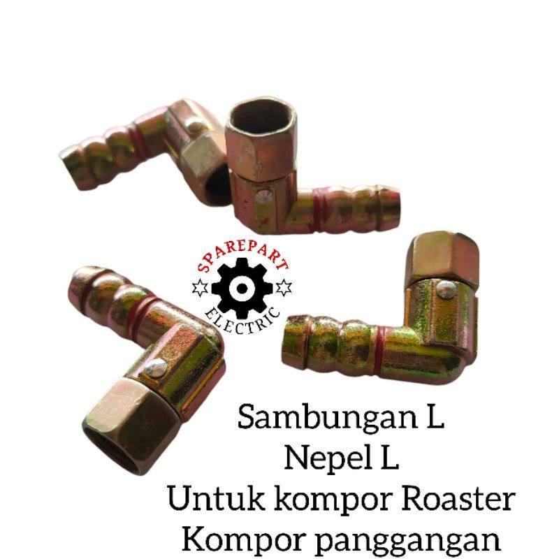 NEPEL SAMBUNGAN L ORIGINAL ROASTER PANGGANGAN SOSIS / KOMPOR GAS KACA KUALITAS ORI