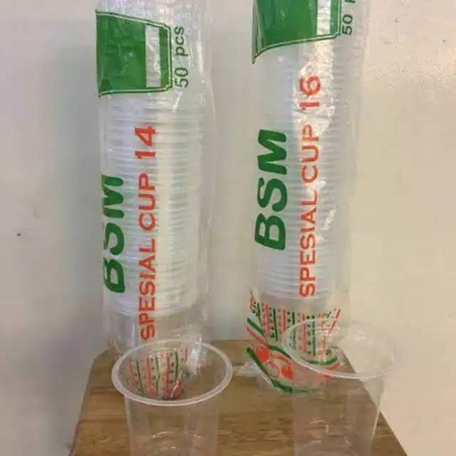 Gelas Cup BSM 16 OZ kirim khusus Cargo