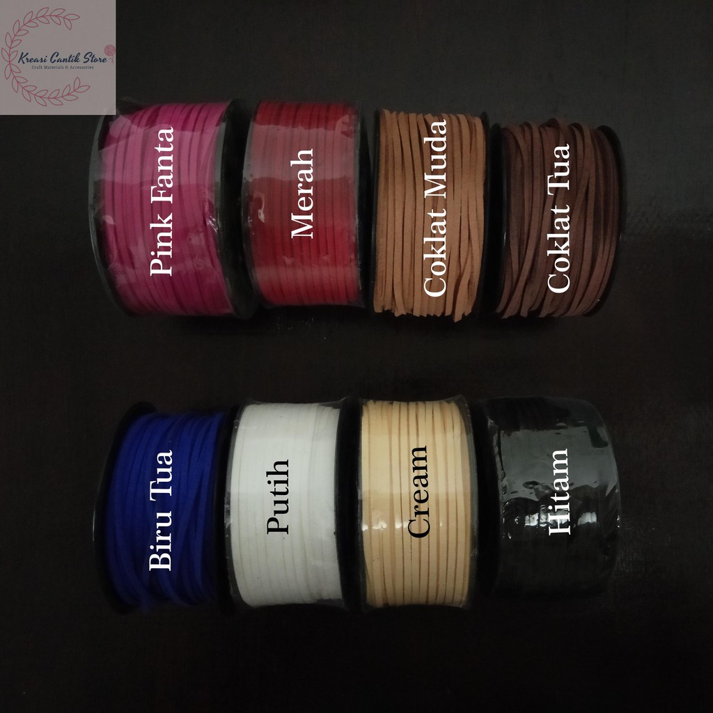 Tali / Tali Suede / Tali Beludru  3mm Gelang Kalung - DIY