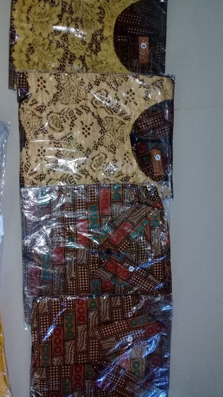 Tunic Batik Serut Pager Bunga Tunik Batik Seragam Batik Kerja Kantor Wanita Hitam Katun Solo