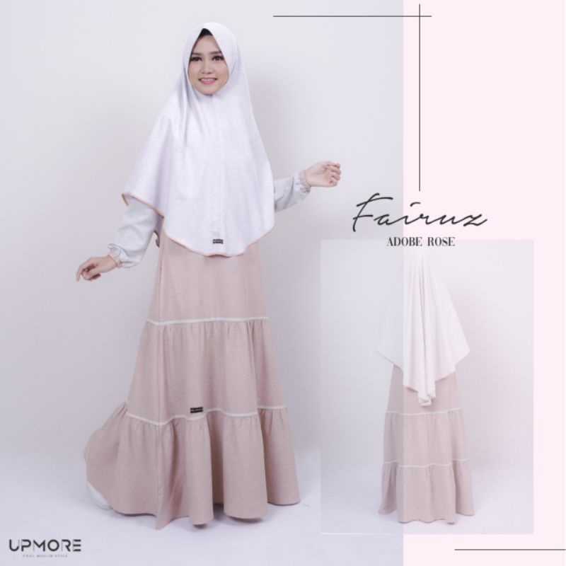 GAMIS SET UPMORE FAIRUZ ADOBE ROSE FAIRUZ AQUATIC