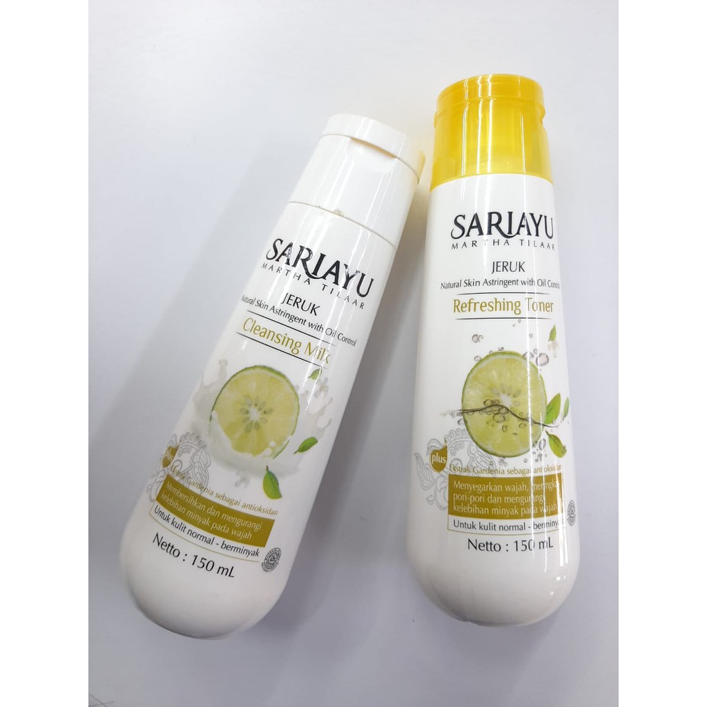 Sariayu Cleansing Milk &amp; Toner Jeruk 150ml