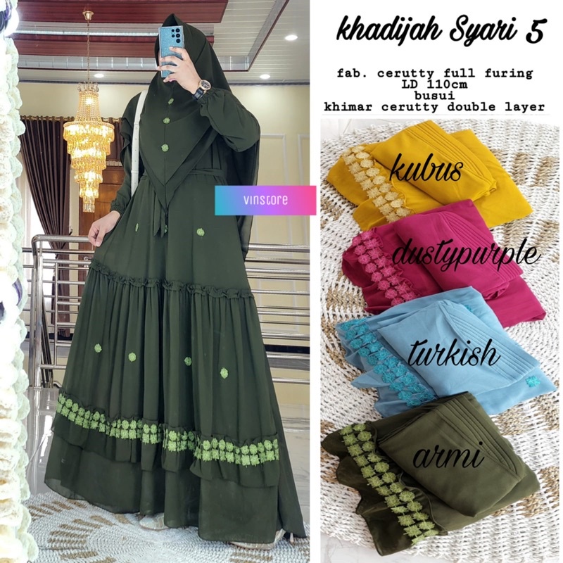 [BISA COD] KHADIJAH SYARI 5 ORI BY VINSTORE