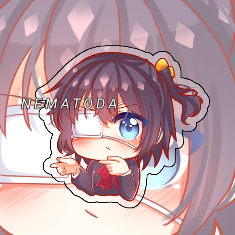 Gantungan Kunci Anime Takanashi Rikka - Keychain Anime Takanashi Rikka