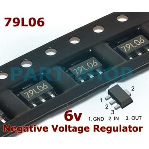 IC 79L06 SMD 7906 0.1A  -6V Negative Voltage Regulator SOT89
