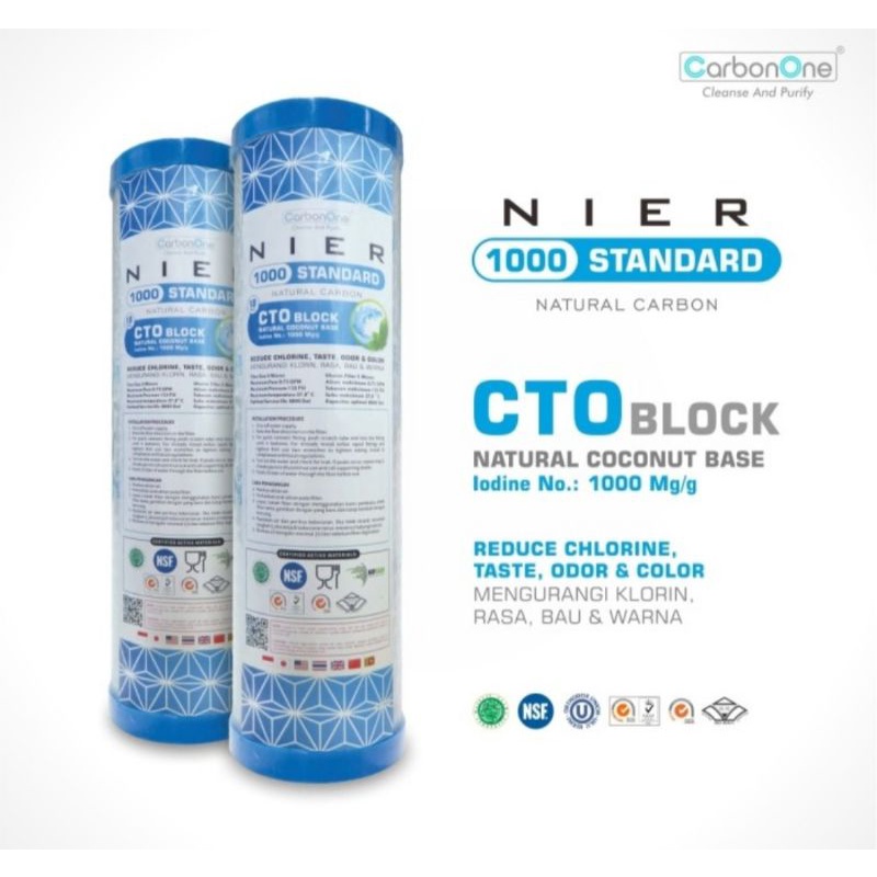 Jual Filter Air CTO NIER Natural Carbon 10" (biru) Shopee Indonesia