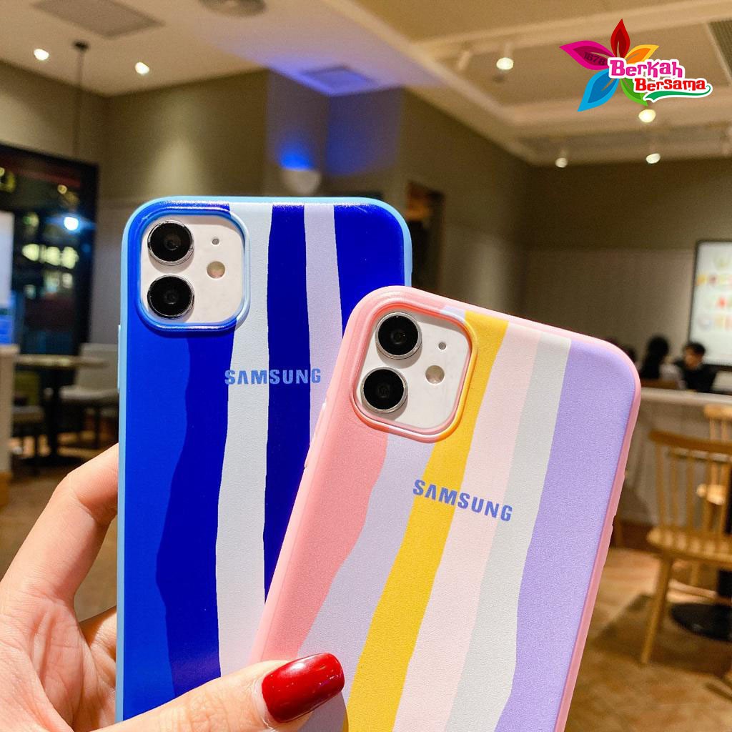 SS165 case Slingcase Tali Lanyard Rainbow Samsung A03 A03 CORE A13 A32 A23 A33 A53 A01 M01 Core J2 Grand Prime A10 M10 BB4886