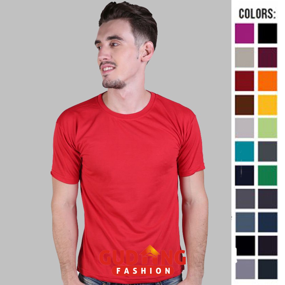 Kaos Terbaru Pria Polos  Oneck / Basic Tshirt Oneck - Banyak Pilihan Warna PLS (COMB)