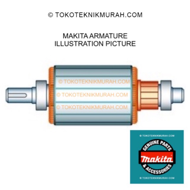 Makita Armature 4327M - Angker 4327 M/4329  (SAMA ) Asli Original