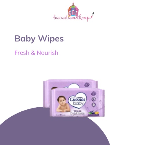 Cussons Baby Wipes 45 + 45/Tisu Basah Bayi/Beli 1 Gratis 1