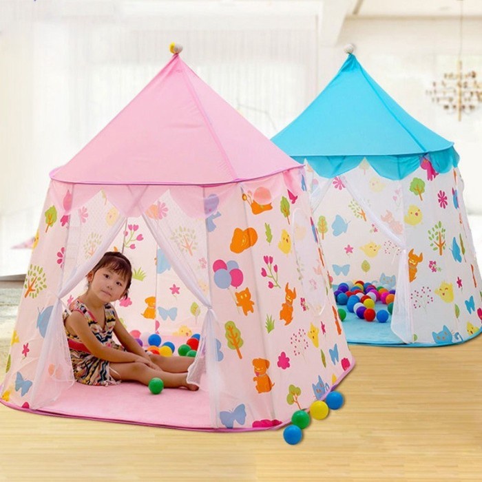 Tenda Anak Princess Castle TE-03 2 Pintu Rumah castle Grosir