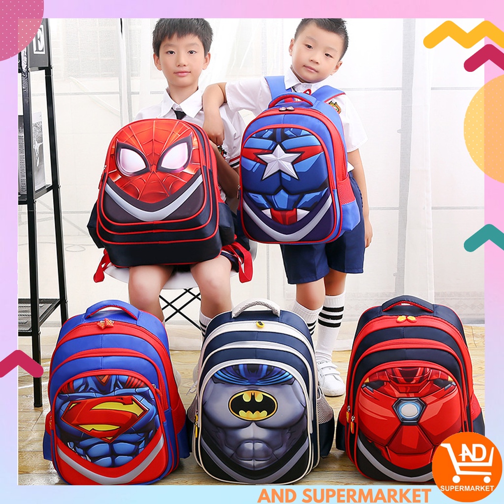 TAS SEKOLAH RANSEL ANAK MODEL 3D TAS RANSEL ANAK MODEL KEKINIAN TERMURAH / BACKPACK / TERMURAH Tas Ransel Anak Sekolah SD Timbul Ukuran Besar dan Luas IMPORT / AS RANSEL ANAK LAKI LAKI MARVELL TAS SEKOLAH COWOK TAS NGAJI LES / T154