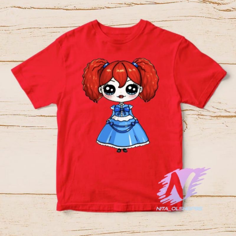 kaos karakter boneka huggy wuggy baju kaos anak