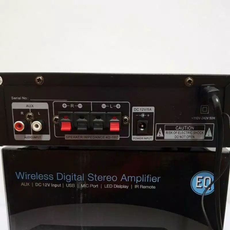 Power Amplifier Wireless Fleco D22 Ampli Blueooth AC DC Radio