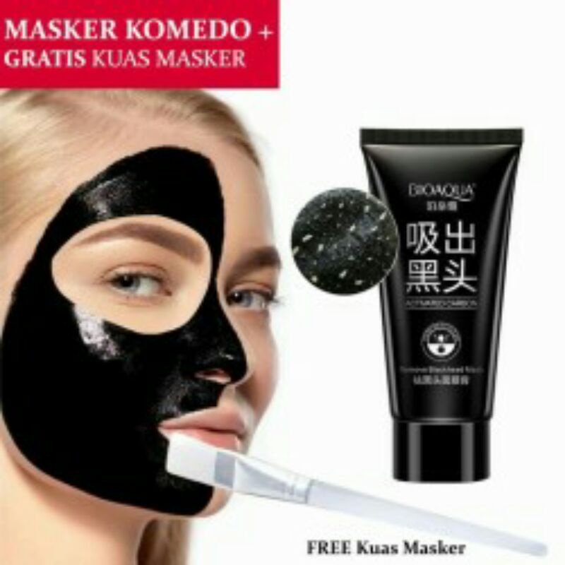 Jual Bioaqua Masker Pengangkat Komedo Remove Blackhead Mask Indonesia Shopee Indonesia