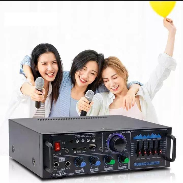 power amplifier home 220v karaoke multi function card Mp3