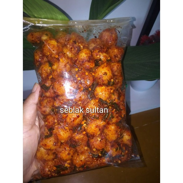 

siomay mini kering 250 grm isiomay mini pedas daun jeruk seblak sultan