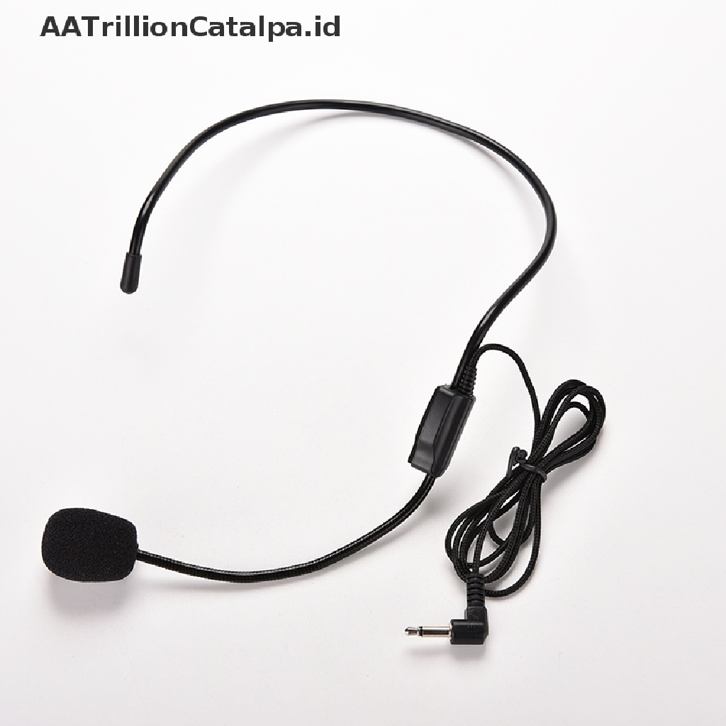 (AATrillionCatalpa) Headset Mic Kabel Untuk Amplifier / Speaker Mike