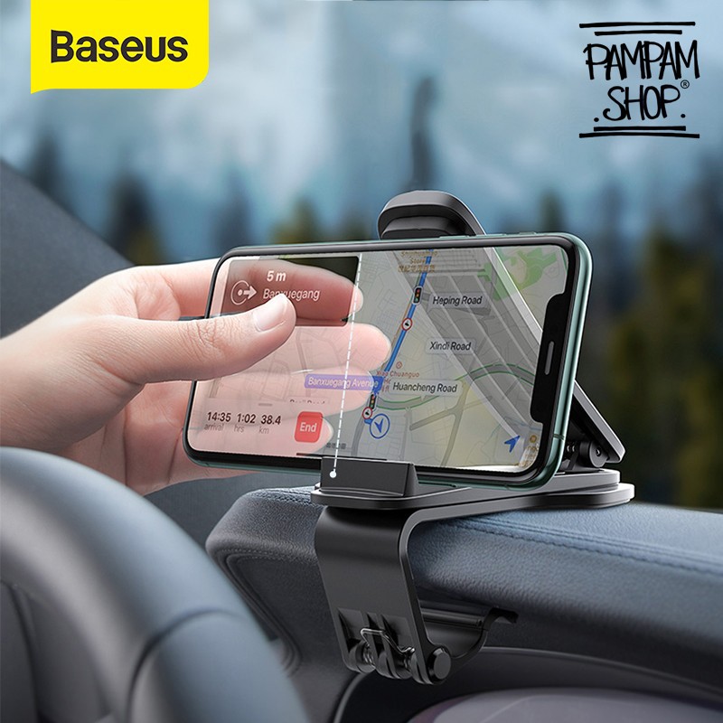 BASEUS ORIGINAL Car Holder Big Mouth Car Mount Dashboard 360 Degree Mobile Phone Mount Mobil Univers