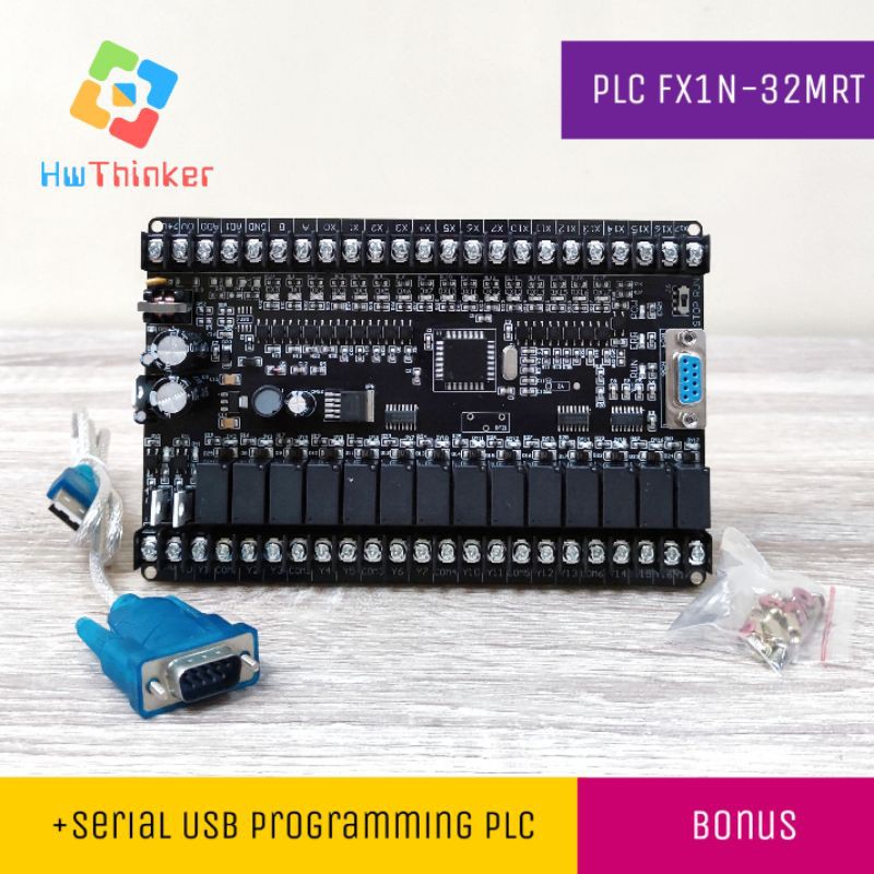 PLC Industrial Control Board FX1N 32MRT FX1N32MRT 16DI 16DO 2AI Support GX Develpoer  Gx work2