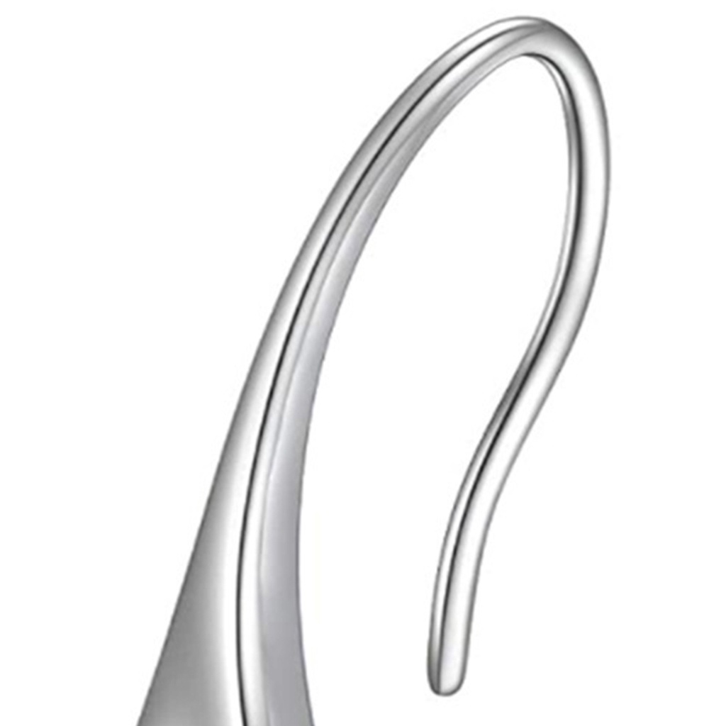 Hu Hu Hu Hu Hu Alat Bantu Pasang Kacamata♡ 1 Pasang Anting Kait Gantung Wanita Bentuk Tetesan Air Hias Berlian Imitasi Untuk Pesta