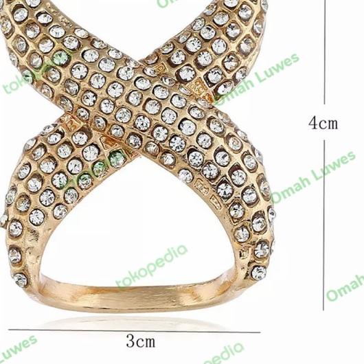 ◊ Ring Hijab Simple - Cincin Kerudung - Ring Syal / Scarf Import - Gold ❀