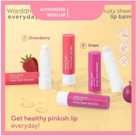 ✨SHASYA✨ WARDAH Everyday Fruity Sheer Lip Balm &amp; Moisture Lip Nutrition | lipbalm pelembab bibir 4gr