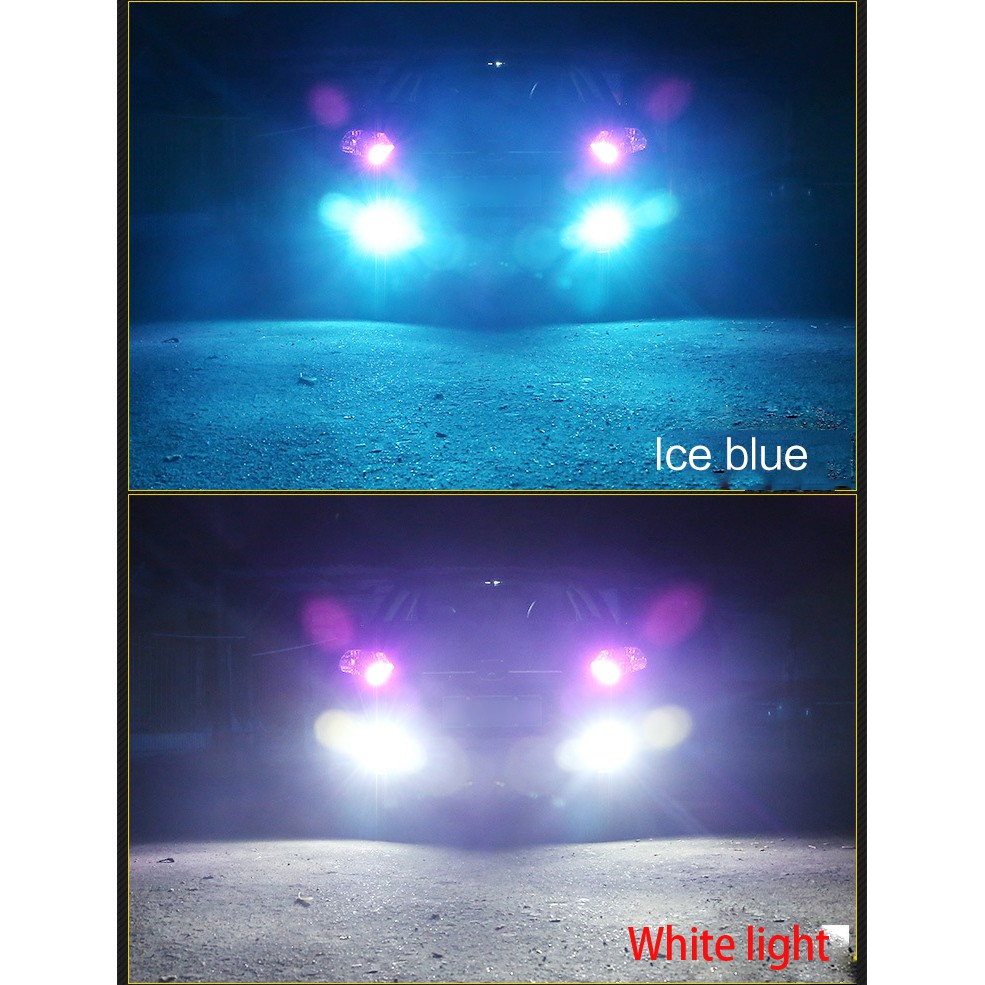 2PCS【In stock】H8/H11 Car LED Fog lamp 360°shine Dual Colors Car headlights Fog lights