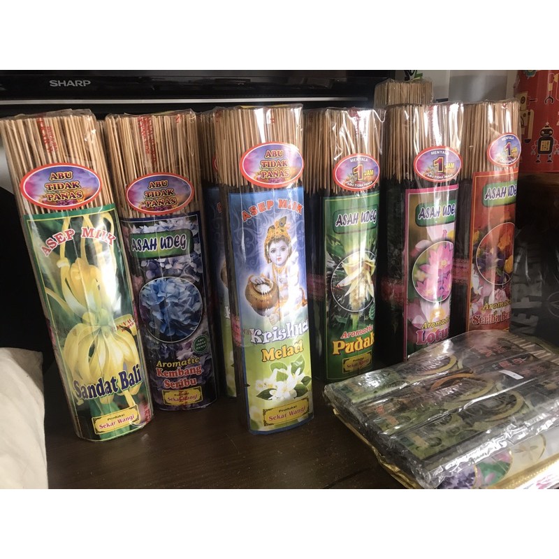 Dupa Bali Asli 450gr - Wangi Setengah Celup - Abu Dingin / Abu tidak panas berbagai aroma 1/2kg