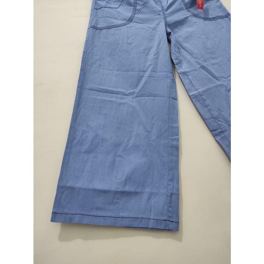 Celana Panjang Kulot Standart Semi Jeans / Celana Kulot Fit To XL / Celana Kulot Wanita-3