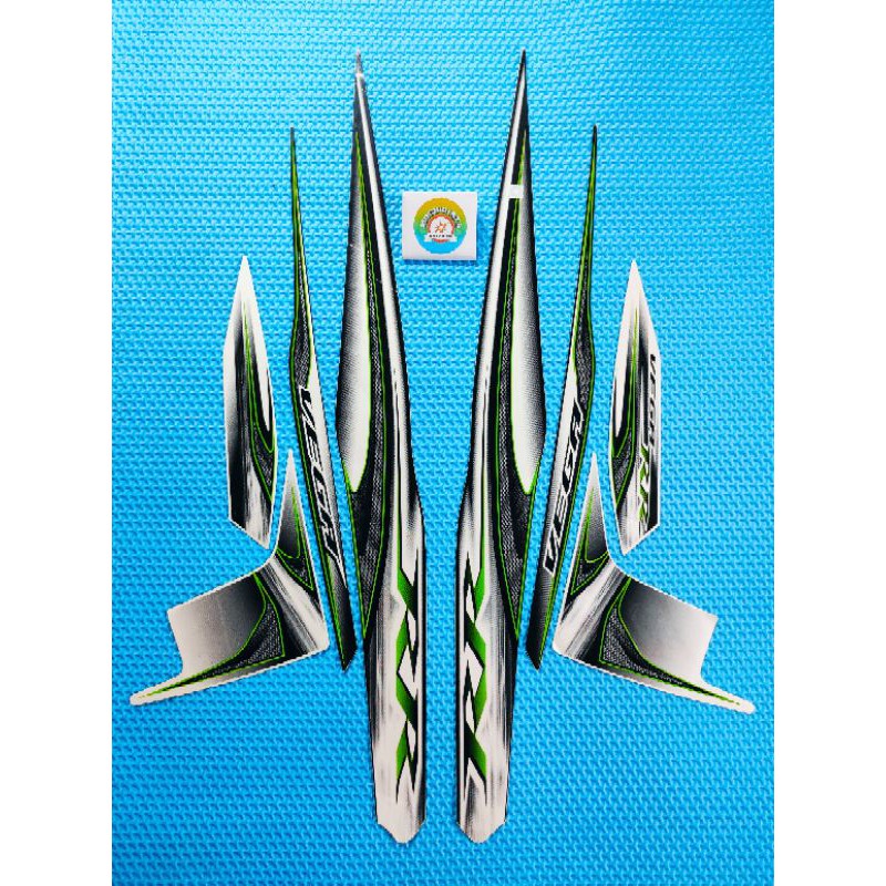 STRIPING VEGA RR 2015 HITAM PUTIH STIKER MOTOR YAMAHA VEGA RR TERBAIK