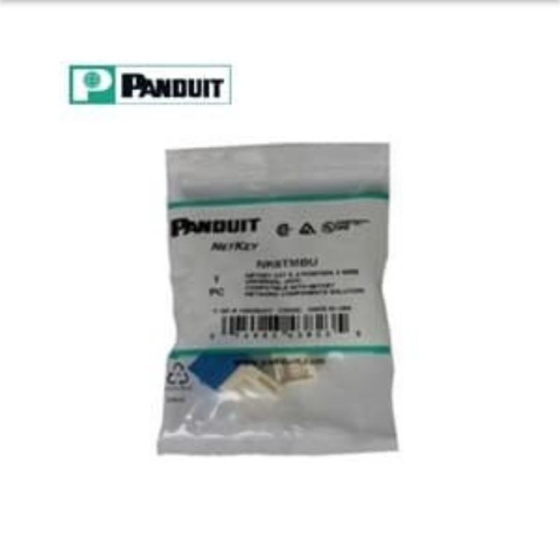 Panduit NK6TMBU Modular Cat 6 jack module, blue.