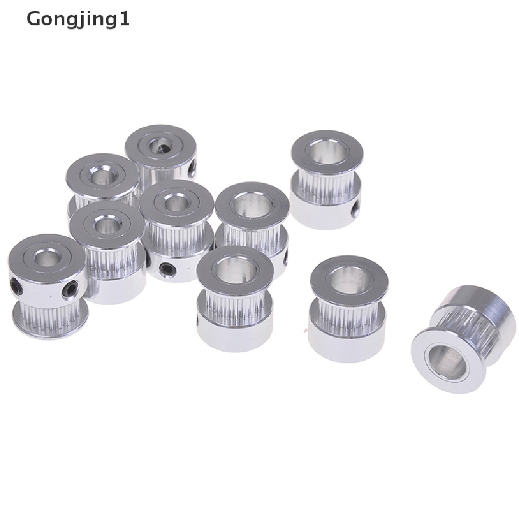 Gongjing1 5Pcs gt2 timing pulley 20t 5 / 6.35 / 8mm bore Untuk 6mm belt reprap printer 3d