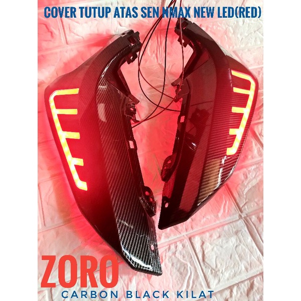 COVER TUTUP ATAS SEN DEPAN SAMPING KANAN KIRI NMAX NEW 2020-2021 CARBON ZORO