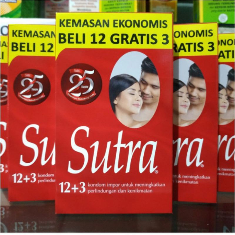 KONDOM SUTRA MERAH ISI 12