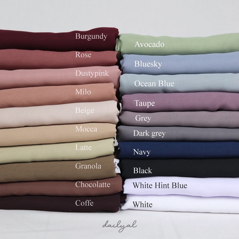 DAILYAL - Humaira Scarf (Etalase 1 segiempat oval malay bahan polycotton jumbo size M,L dan XL)