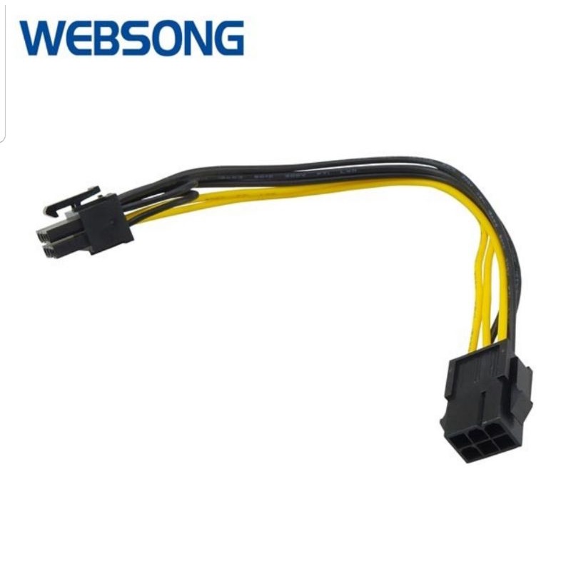 Kabel Power Video Card 6P to 8P High Quality Websong