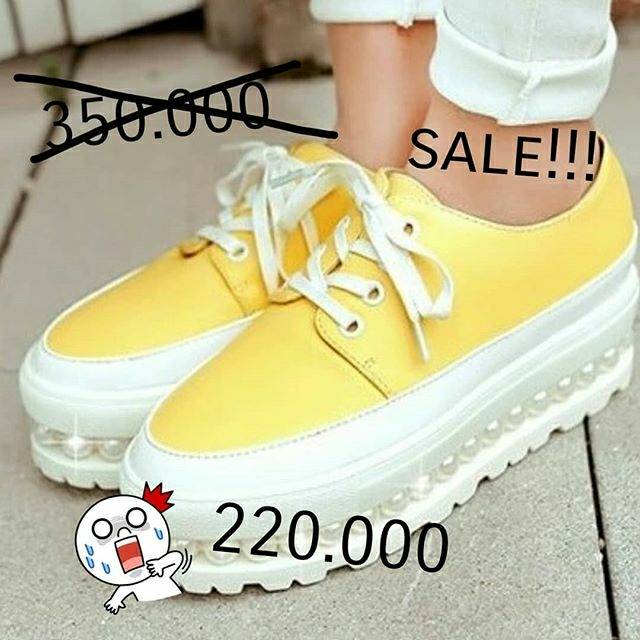 Sepatu wedges wanita import tipe 709