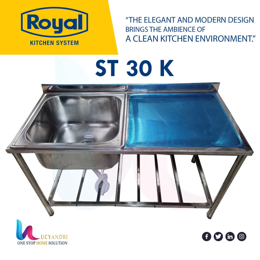 KITCHEN SINK ROYAL ST 30 K MEJA BAK CUCI PIRING PORTABLE KITCHEN SINK ST 300