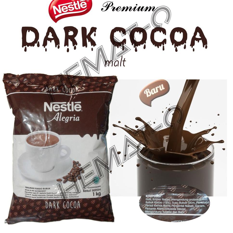 

(Star PluS NYM 9Ap7Bg) NESTLE DARK COCOA 1Kg (DARK Coklat Kental Nikmat) !!