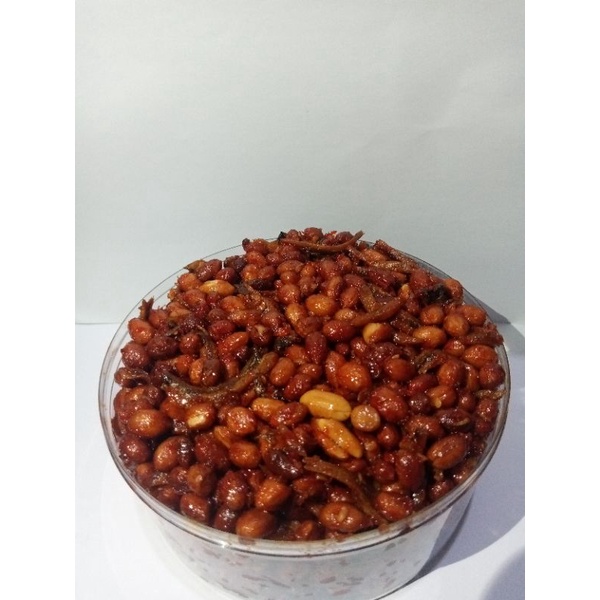 

Sambel Kering Kacang Teri Kriuk Pedes Manis -+300gram enak buat makan