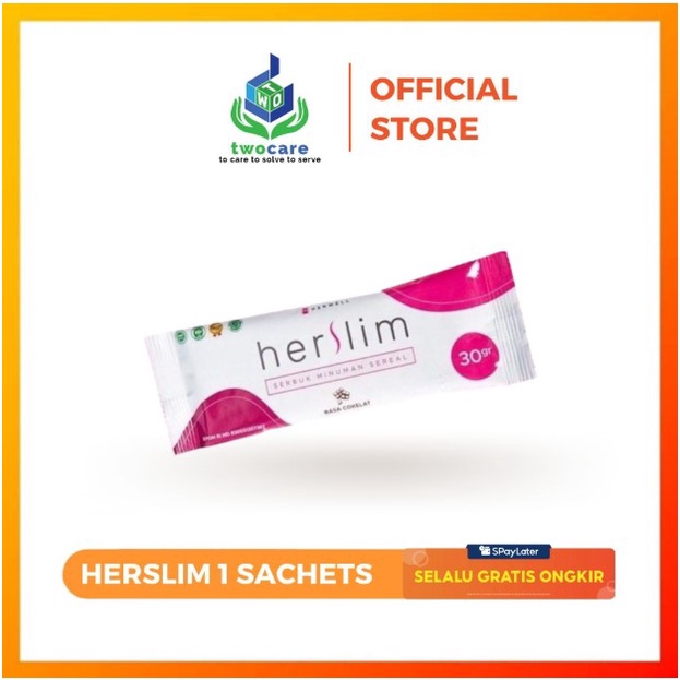 Herwell Herslim 1 Sachet Her Slim Meal Replacement Nutrisi Untuk Diet