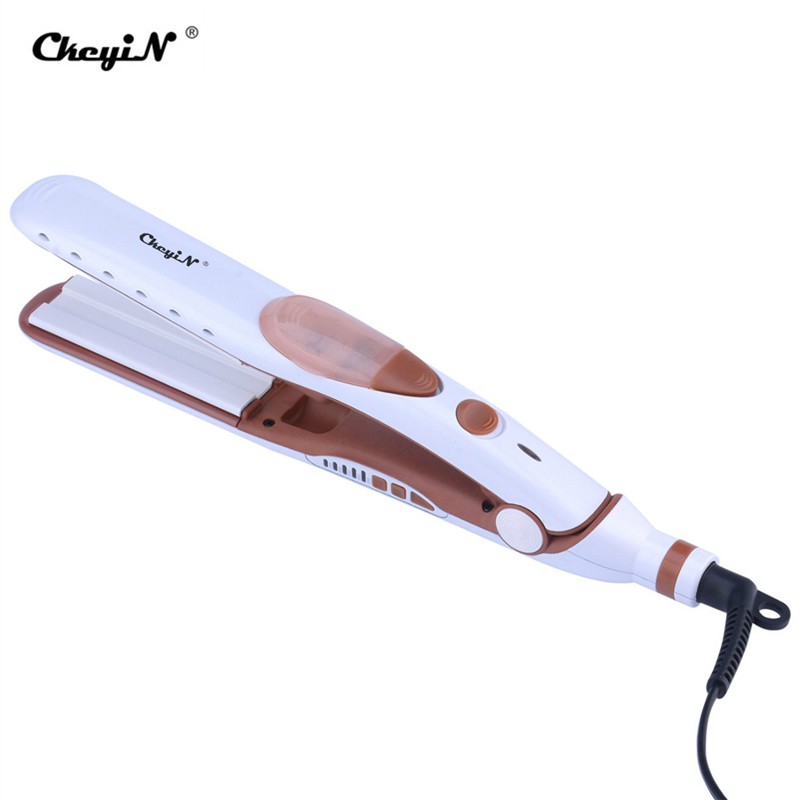 

CkeyiN Uap Pelurus Rambut Flat Iron Straightening dan Curling Iron